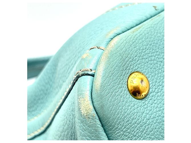 Bolsa tote de canapa azul BN1872 da Prada - vista 8