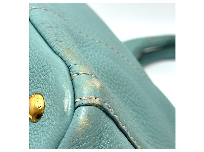 Bolsa tote de canapa azul BN1872 da Prada - vista 9