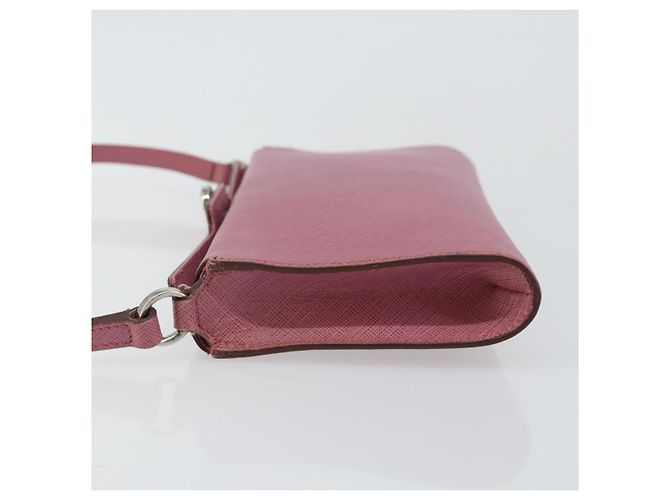 Pochette in pelle Gancini Salvatore Ferragamo Rosa - vista 4