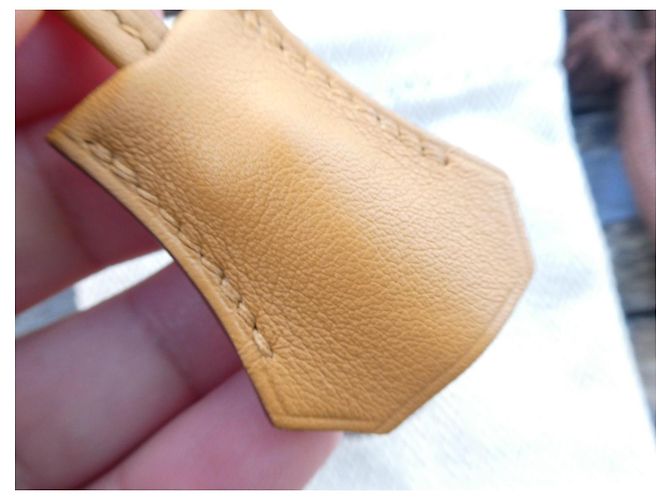 clochette et tirette hermès seule, avec dustbag , sac hermès kelly et birkin neuve Marron - vue 3