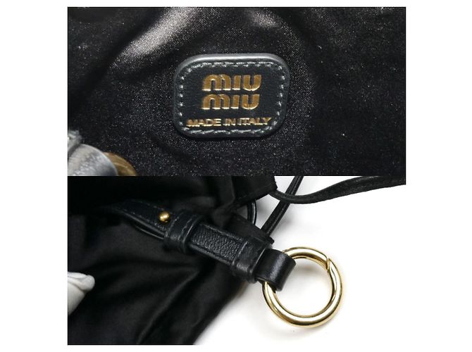 Pochette Duchesse Miu Miu in Nero - vista 5