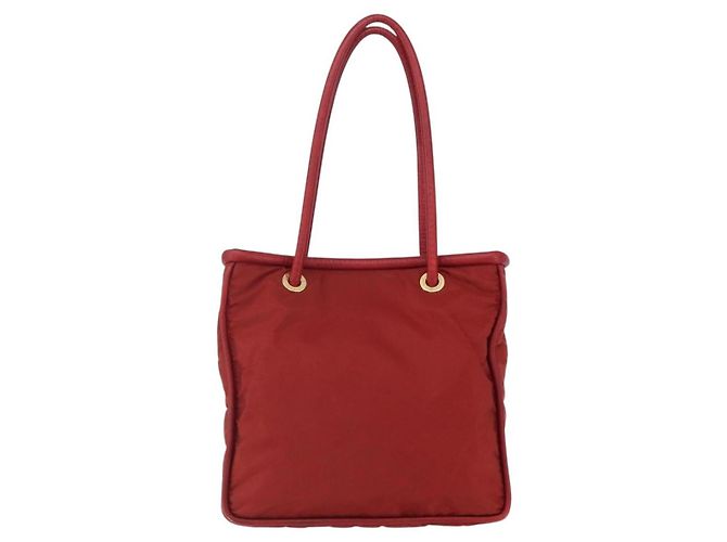 Céline Celine Tote Nylon Medium Rosso - vista 2