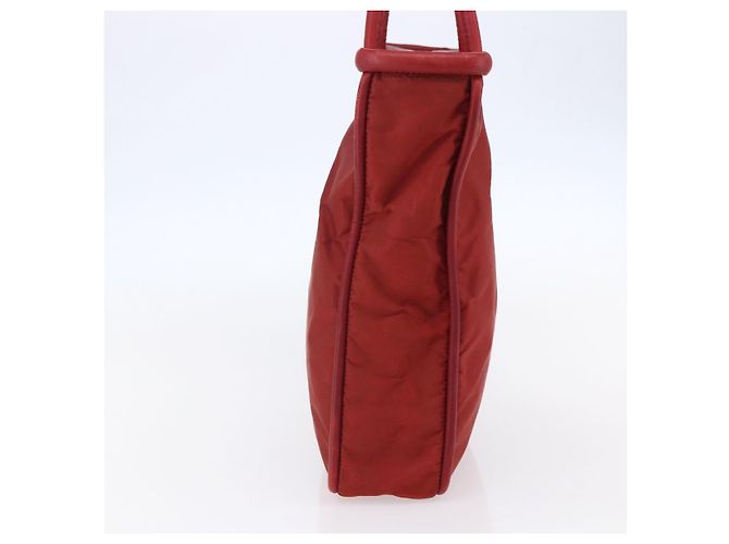 Céline Celine Tote Nylon Medium Rosso - vista 3