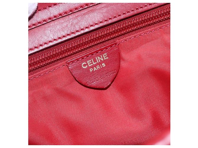 Céline Celine Tote Nylon Medium Rosso - vista 6