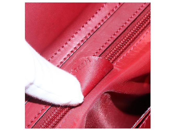 Céline Celine Tote Nylon Medium Rosso - vista 7