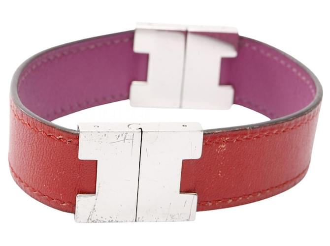 Bracciale Charm Lurie Hermès Argento Rosso Porpora - vista 2