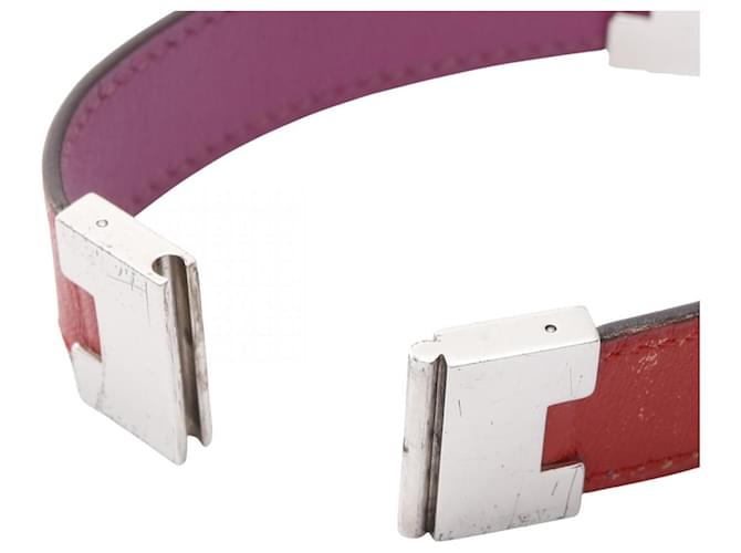 Bracciale Charm Lurie Hermès Argento Rosso Porpora - vista 3
