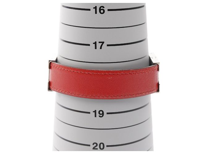 Bracciale Charm Lurie Hermès Argento Rosso Porpora - vista 5