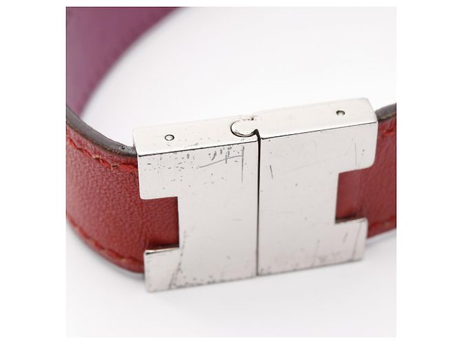 Bracciale Charm Lurie Hermès Argento Rosso Porpora - vista 6