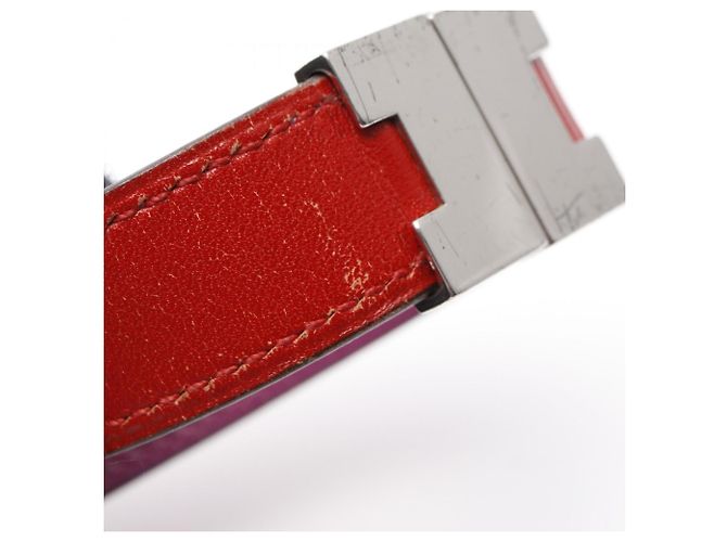 Bracciale Charm Lurie Hermès Argento Rosso Porpora - vista 8