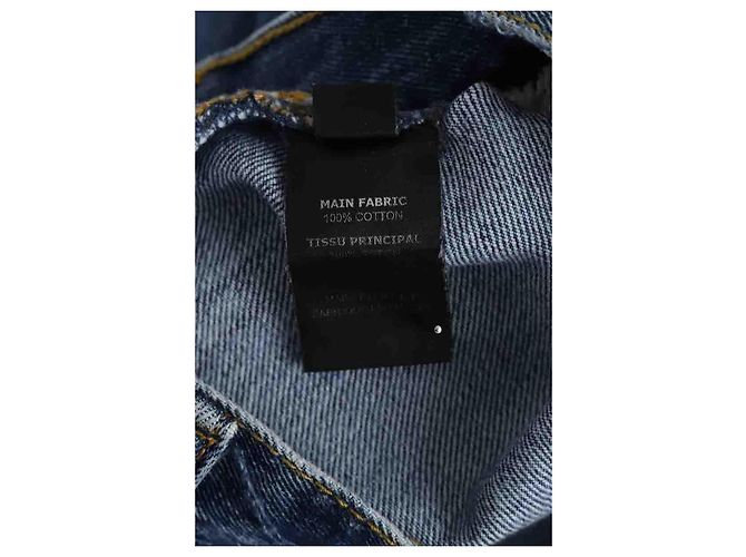 Vêtements Jeans dritti in cotone blu - vista 6