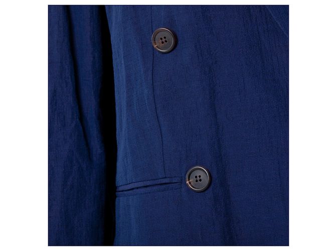 Blazer de lino azul marino de doble botonadura Brunello Cucinelli - vista 6