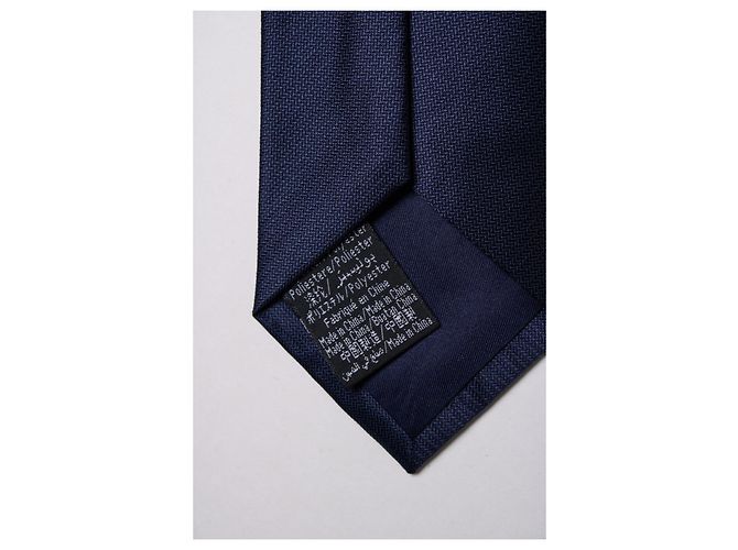 Autre Marque Galeries Lafayette, cravatta blu navy - vista 3
