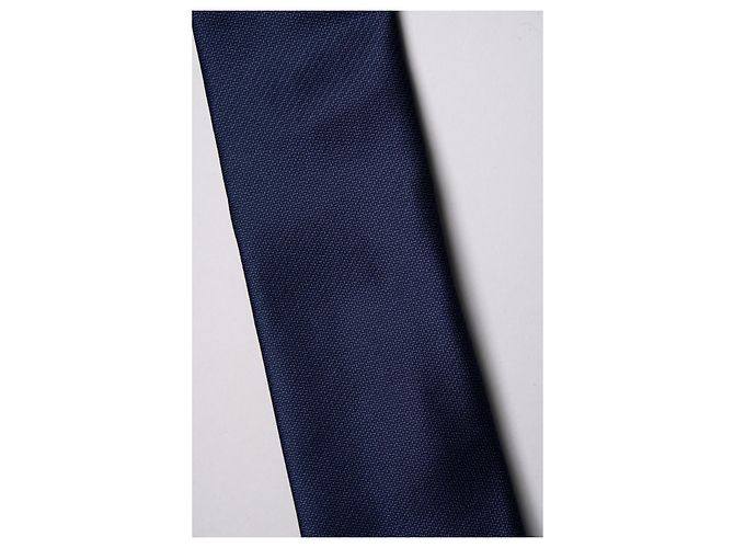 Autre Marque Galeries Lafayette, cravatta blu navy - vista 4