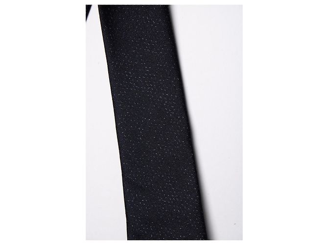 Corbata de lurex con puntos en negro de Lanvin - vista 3