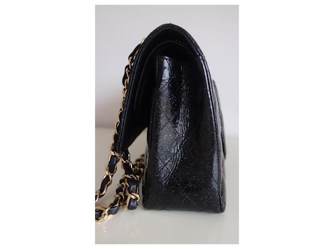 Timeless Borsa Chanel Classica Nera Glitter Nero - vista 10