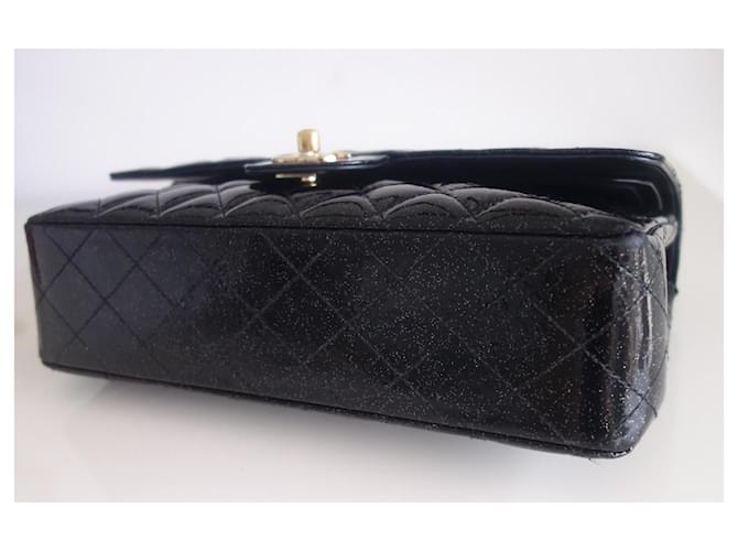 Timeless Borsa Chanel Classica Nera Glitter Nero - vista 11