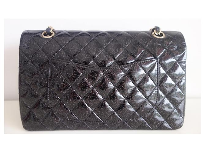 Timeless Borsa Chanel Classica Nera Glitter Nero - vista 2