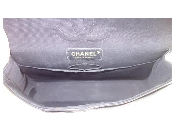 Timeless Borsa Chanel Classica Nera Glitter Nero - vista 6