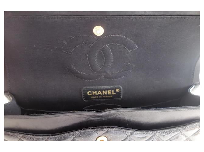 Timeless Borsa Chanel Classica Nera Glitter Nero - vista 7
