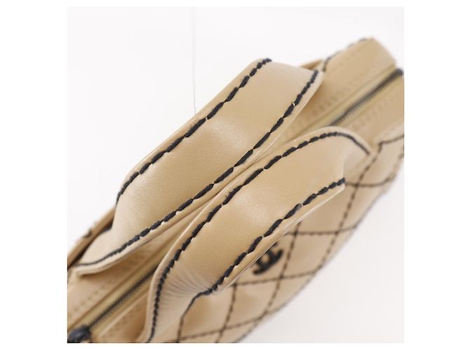 Borsa tote Wild Stitch di Chanel Beige - vista 5