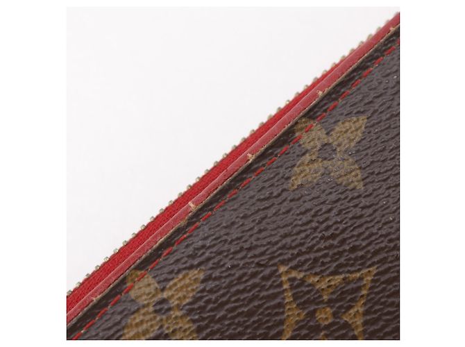 Cartera Zippy Retiro Louis Vuitton Castaño Roja Fucsia - vista 10