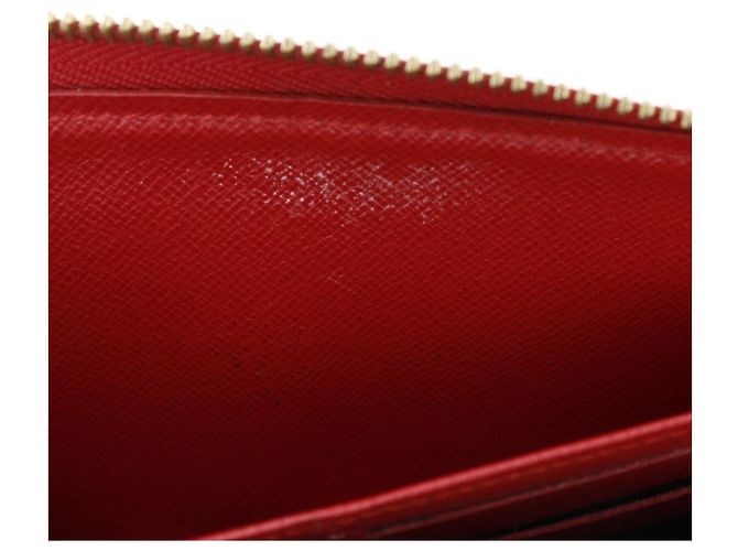 Cartera Zippy Retiro Louis Vuitton Castaño Roja Fucsia - vista 14