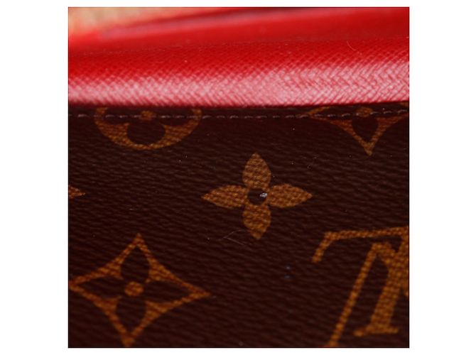 Cartera Zippy Retiro Louis Vuitton Castaño Roja Fucsia - vista 15