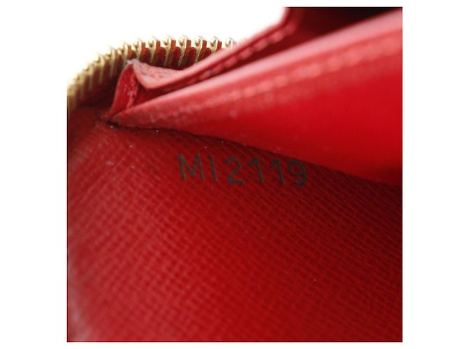 Cartera Zippy Retiro Louis Vuitton Castaño Roja Fucsia - vista 20