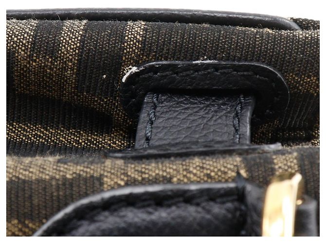 Borsa Fendi La Medusa Zucca Marrone Nero - vista 9