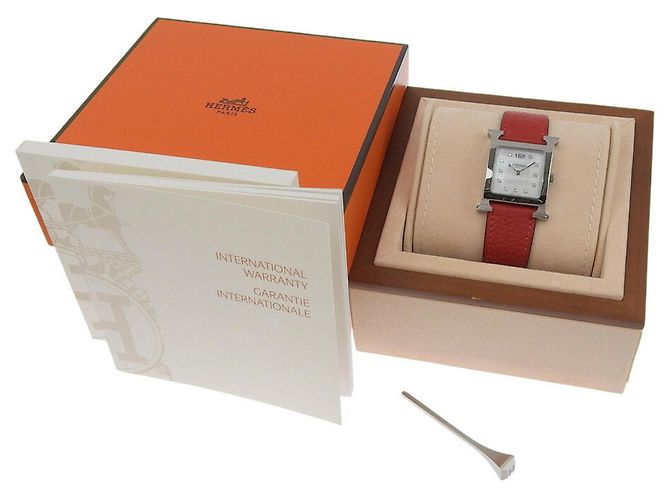 Relógio Hermès Heure H Mostrador de Concha e Diamantes - vista 8