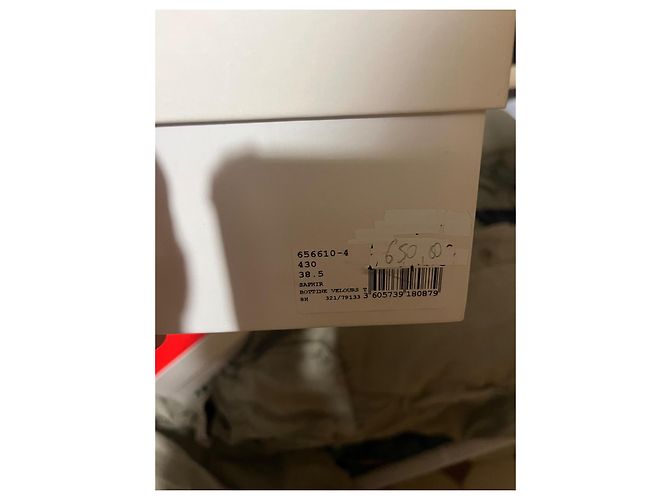 Botines Requln Sonia Rykiel de terciopelo azul - vista 4