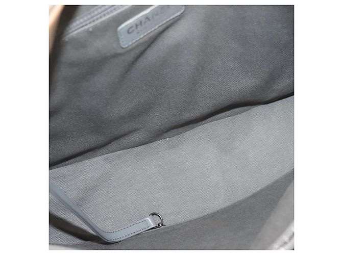 Borsa Boy trapuntata Chanel in pelle di vitello invecchiata e lucida Beige - vista 5