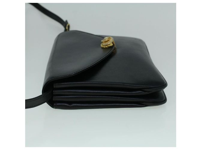 Bally Vintage Schultertasche aus Leder Schwarz - Ansicht 3