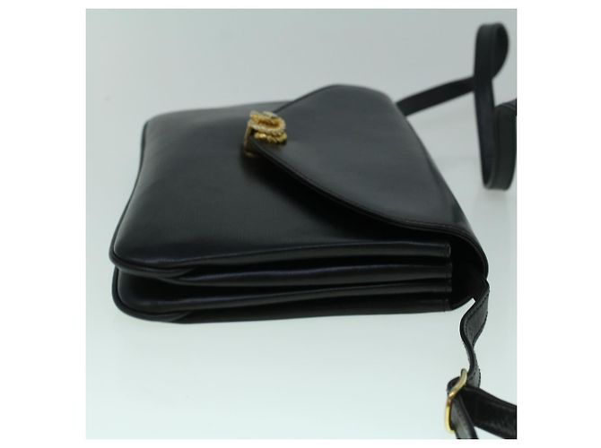 Bally Vintage Schultertasche aus Leder Schwarz - Ansicht 4