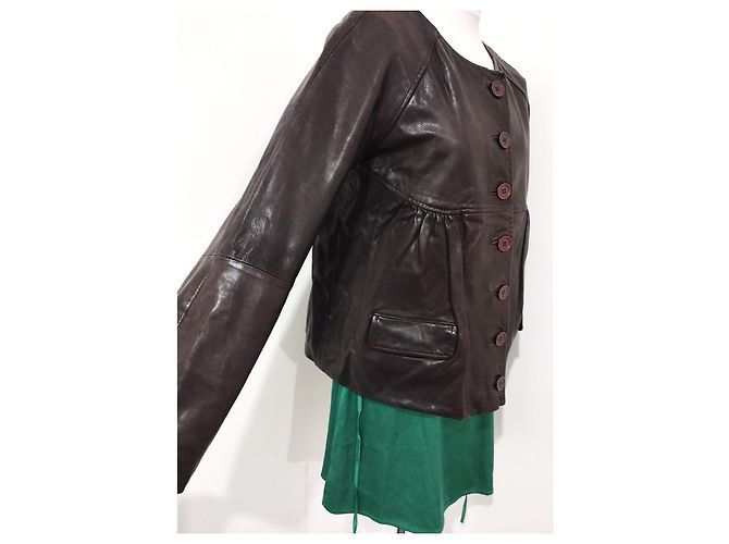 Ba&sh Magda Lammlederjacke T M/L Cognac - Ansicht 10