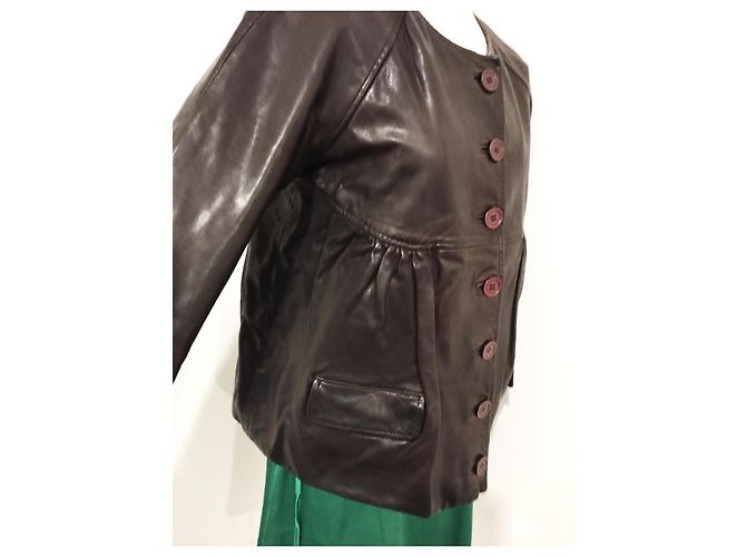Ba&sh Magda Lammlederjacke T M/L Cognac - Ansicht 11