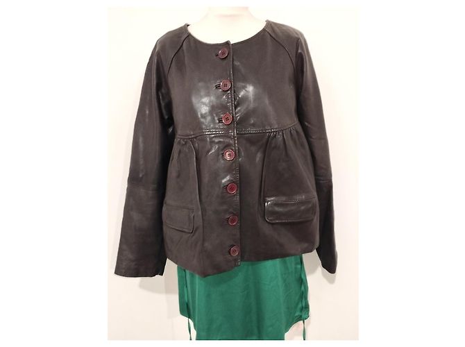 Ba&sh Magda Lammlederjacke T M/L Cognac - Ansicht 15