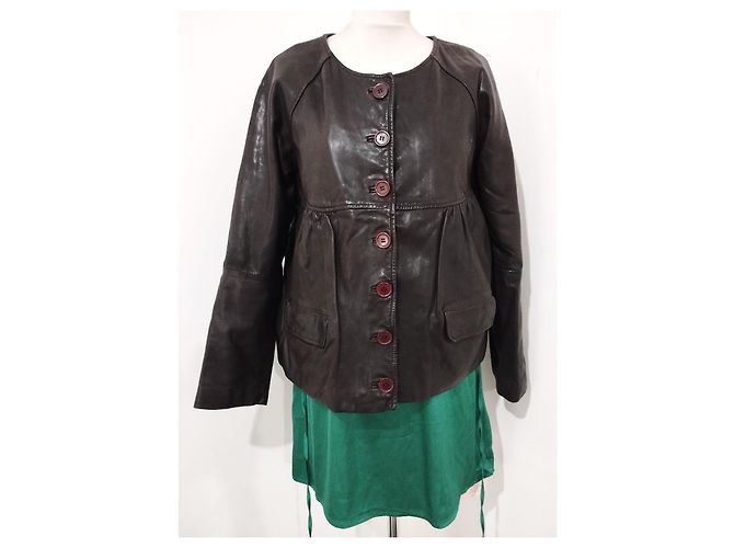 Ba&sh Magda Lammlederjacke T M/L Cognac - Ansicht 8