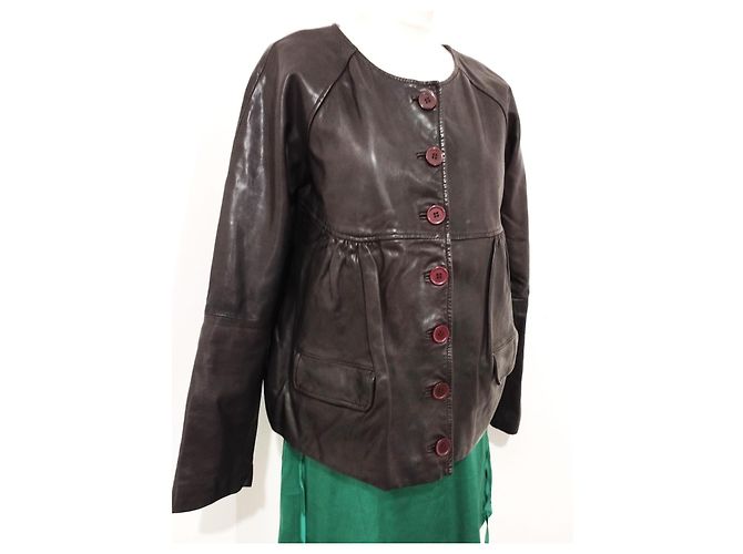 Ba&sh Magda Lammlederjacke T M/L Cognac - Ansicht 9