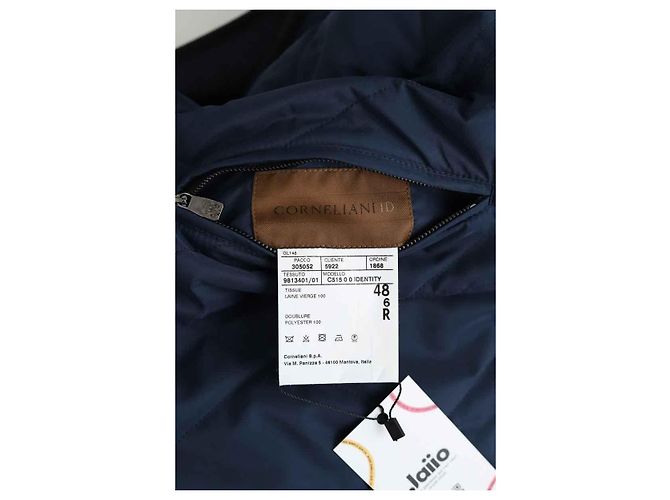 Corneliani Giacca di lana blu - vista 6