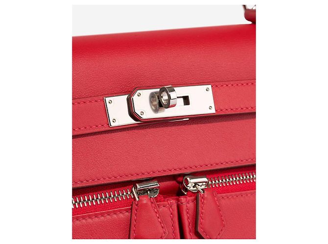 Hermès Borsa HERMES Kelly Lakis in Pelle Rossa - 102983 Rosso - vista 4