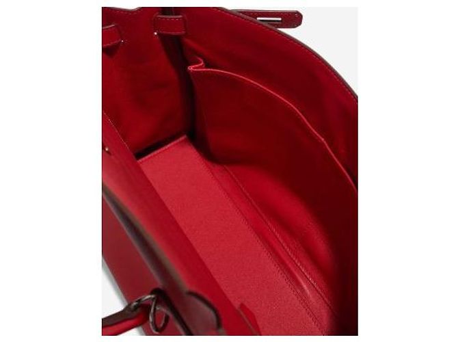 Hermès Borsa HERMES Kelly Lakis in Pelle Rossa - 102983 Rosso - vista 7
