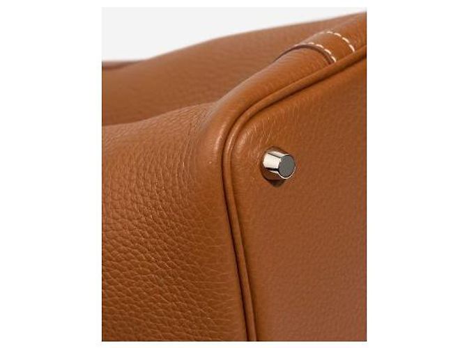 Hermès Bolsa HERMES Picotin em Couro Dourado - 102975 - vista 8