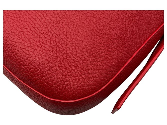Borsa XS Anna in pelle di vitello grana rossa Akris - vista 10