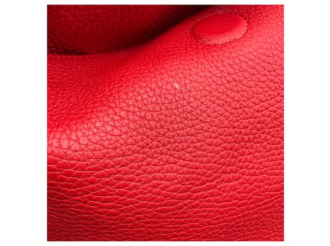 Borsa XS Anna in pelle di vitello grana rossa Akris - vista 11