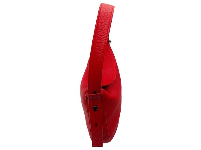 Borsa XS Anna in pelle di vitello grana rossa Akris - vista 2