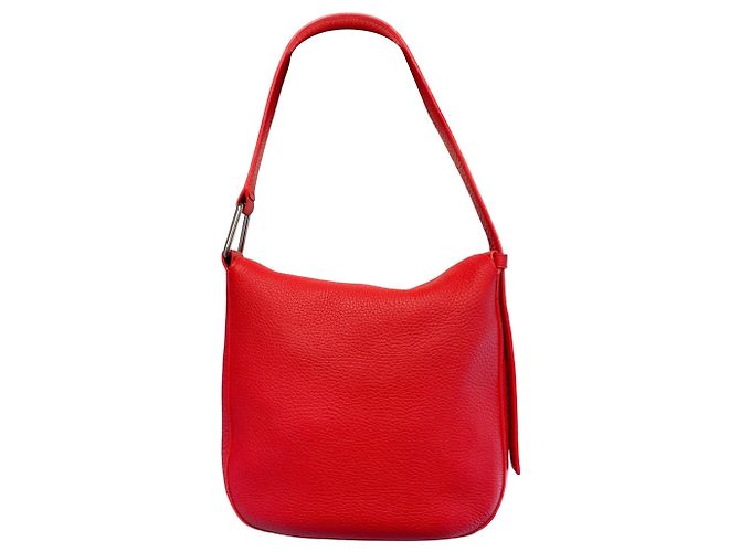 Borsa XS Anna in pelle di vitello grana rossa Akris - vista 3