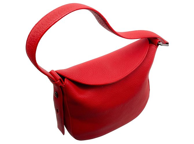Borsa XS Anna in pelle di vitello grana rossa Akris - vista 5