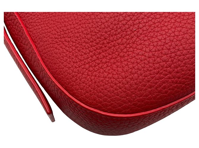 Borsa XS Anna in pelle di vitello grana rossa Akris - vista 8